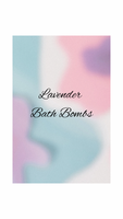 Lavender scented bath bombs